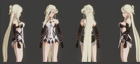 Reddit - Genshin_Impact - La signora body model Character Sheet, Character ...