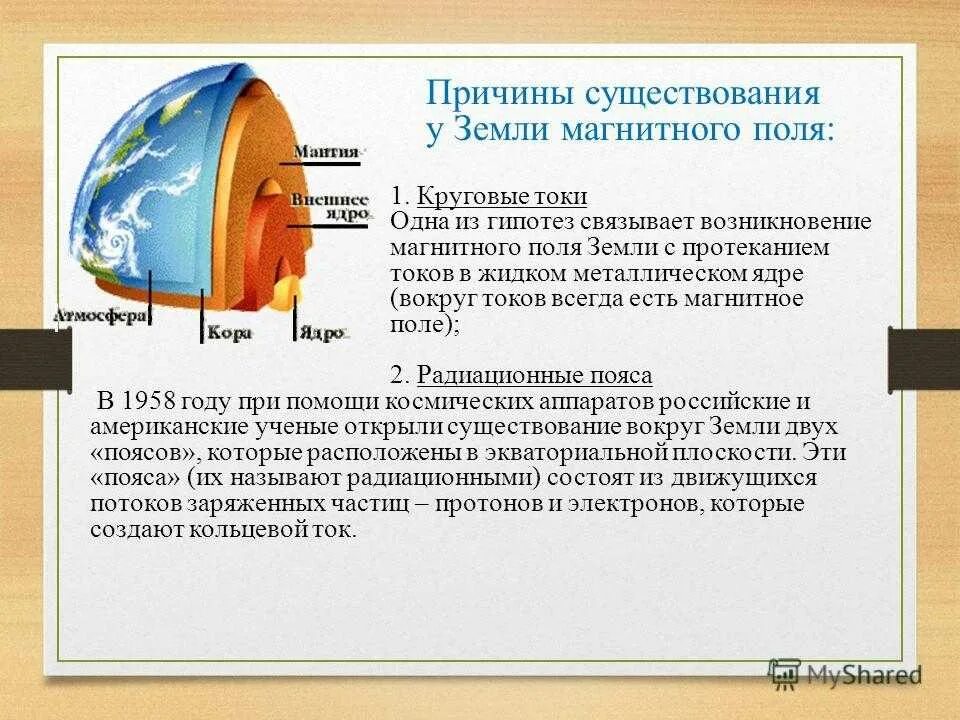 Магнитное поле ма м. Причина магнитного поля земли. Магнитное поле земли и причины его возникновения. Магнитное поле земли возникает. Понятие о магнитном поле земли.