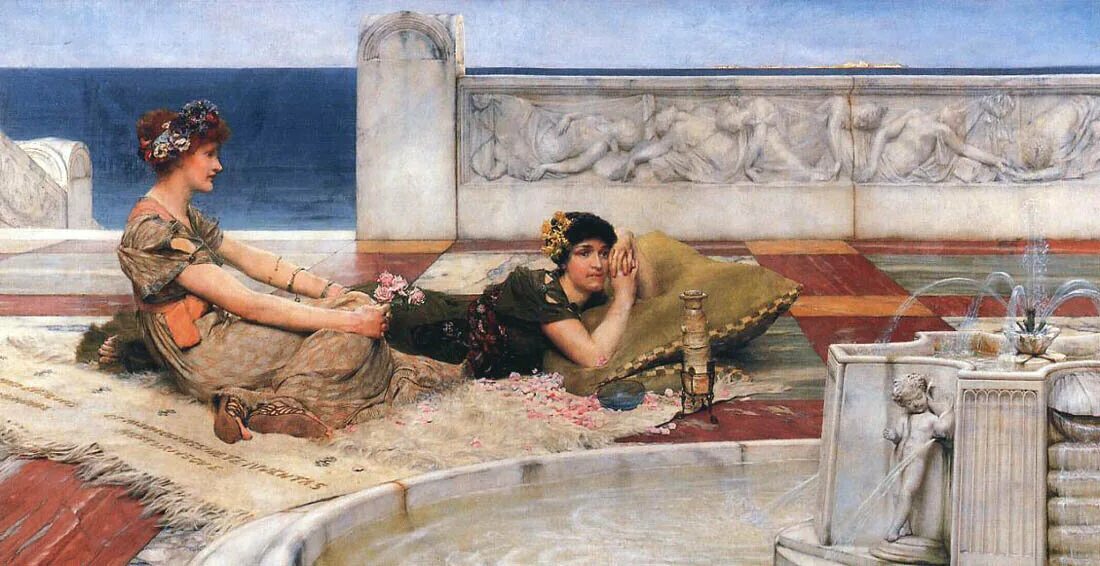 Альма-Тадема Лоуренс художник. Лоуренс Альма-Тадема, 1912. Lawrence Alma Tadema картины. Альма-Тадема Лоуренс галерея картины. Любовь в древнем риме