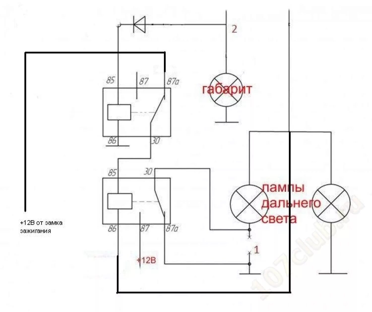 Дхо в пол накала. Схема включения ходовых огней в полнакала. Ходовые огни Дальний в полнакала. Схема ДХО В полнакала. ДХО В Дальний свет в полнакала схема.