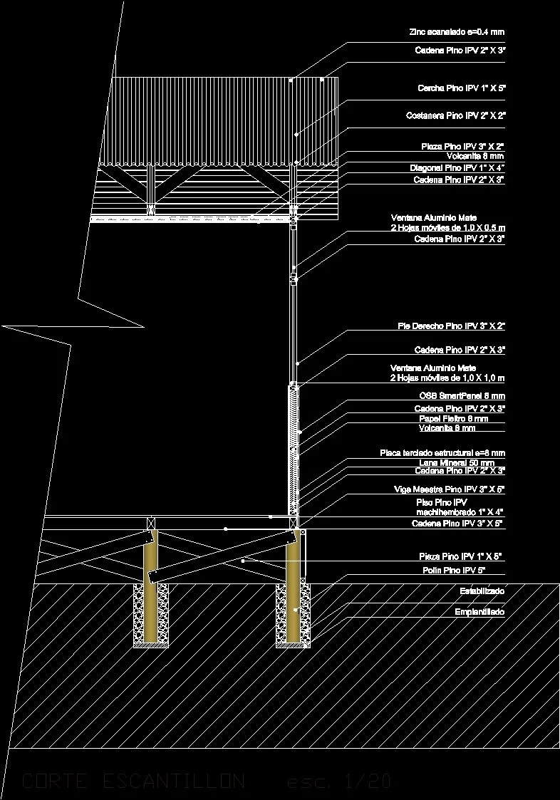 Floor (wall) framing plan. Metal construction details. Timber frame сечение колонн. • constructional details. Ceramic chimney in the roof insulation area.