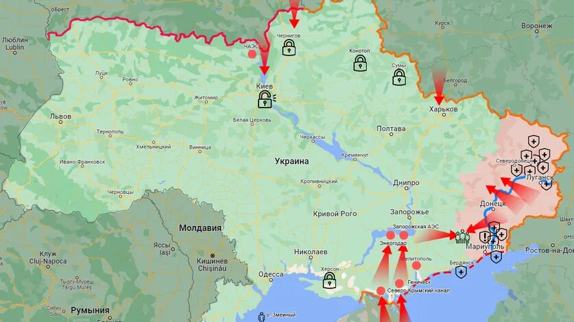 Где сейчас граница украины. Карта Украиины и Росси. Карта России и Украины. Карта Украины и ДНР. Территория Украины на карте.