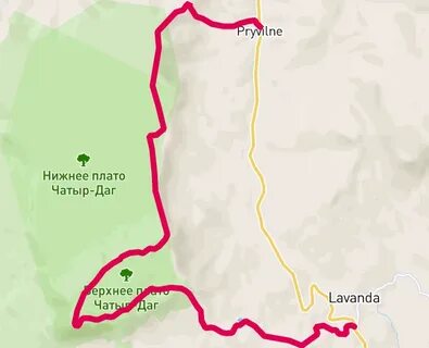 Чатыр даг на карте