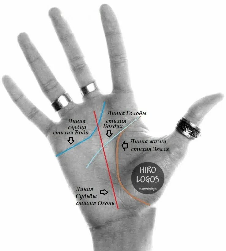 Четыре руки линий. Линии на ладони. Линии судьбы. Линия судьбы на руке. Линия жизни на руке.