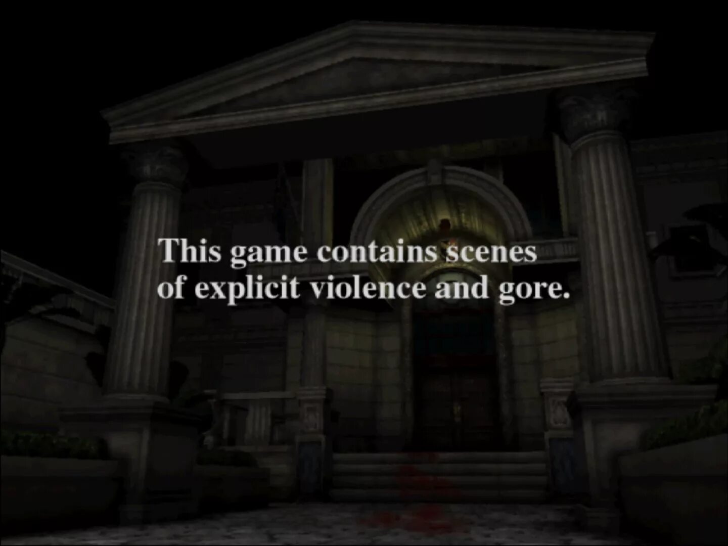This game opening. This game contains scenes of explicit violence and gore. this is game contains. ucn warning this game contains.