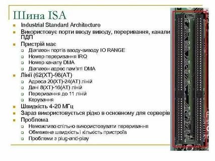 Основные шины расширения