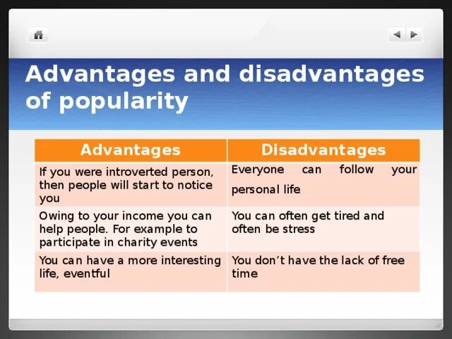 Advantages of being a student. Advantages and disadvantages. advantages and disadvantages of being famous. advantages and disadvantages of being a celebrity. disadvantages of being celebrity.