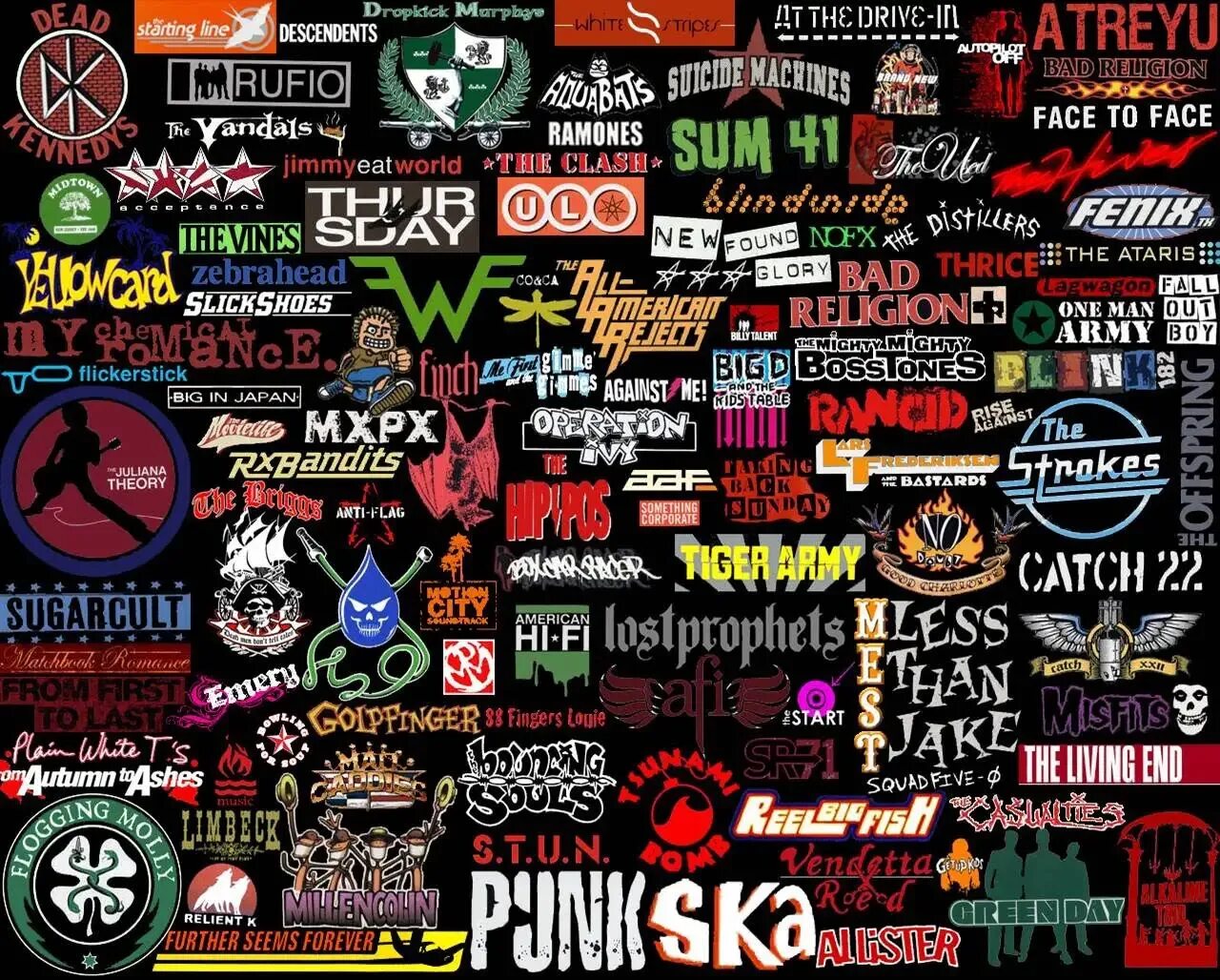 Названия группы исполнителей. Логотипы рок групп. Логотипы панк рок групп. Логотипы групп музыкальных рок. Логотипы поп панк групп.