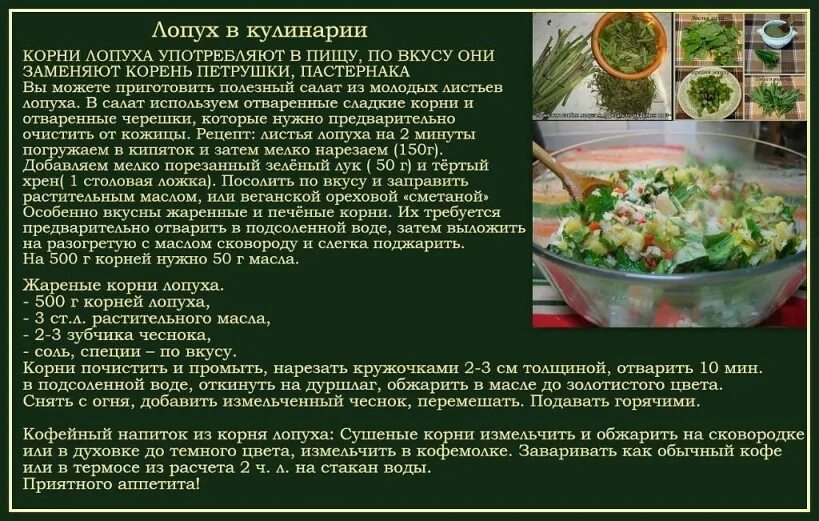 Какие листья употребляют в пищу