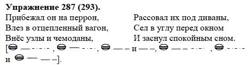 Упражнение 287. Русский язык 5 класс упражнение 287. Прибежал он на перрон влез в Отцепленный вагон схема.