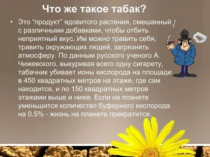 Презентация табаков