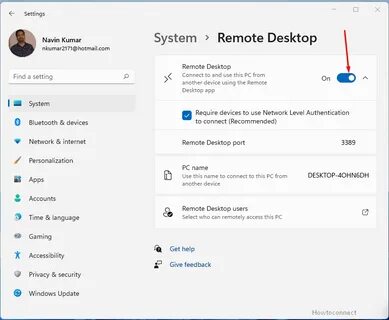 Enable remote