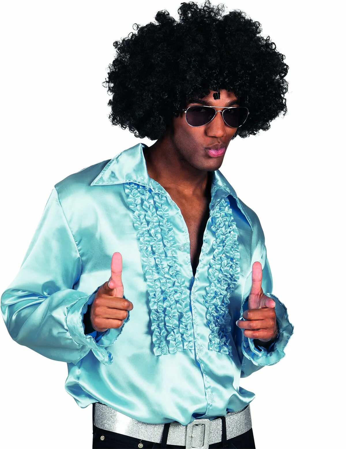 Одежда в стиле диско мужская Mens Hippie Shirts Fancy Dress Costume Outfit 60s 70s Hippy Groovy Disco Peace e