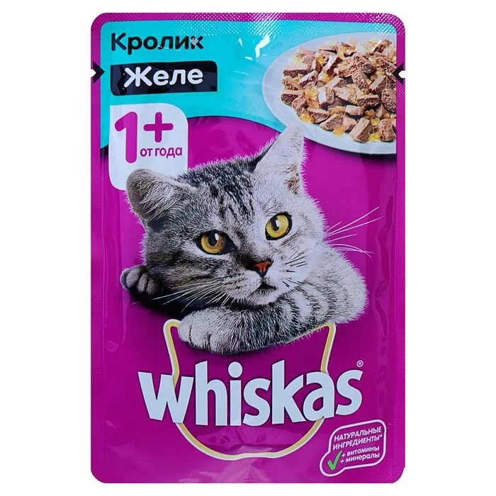 Влажный корм для кошек кролик. Корм Whiskas желе кролик 85г. Whiskas корм для кошек влажный желе говяд кролик 75 г. Whiskas влажный корм для кошек желе. Корм вискас желе кролик 85г 1+.