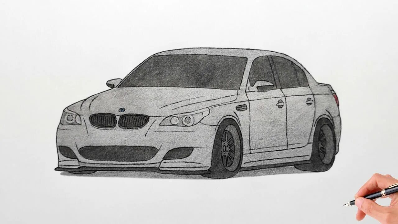 Draw BMW m5. BMW e60 drawing. BMW m5 karakalem. E60 m5 drawing. Легко м5