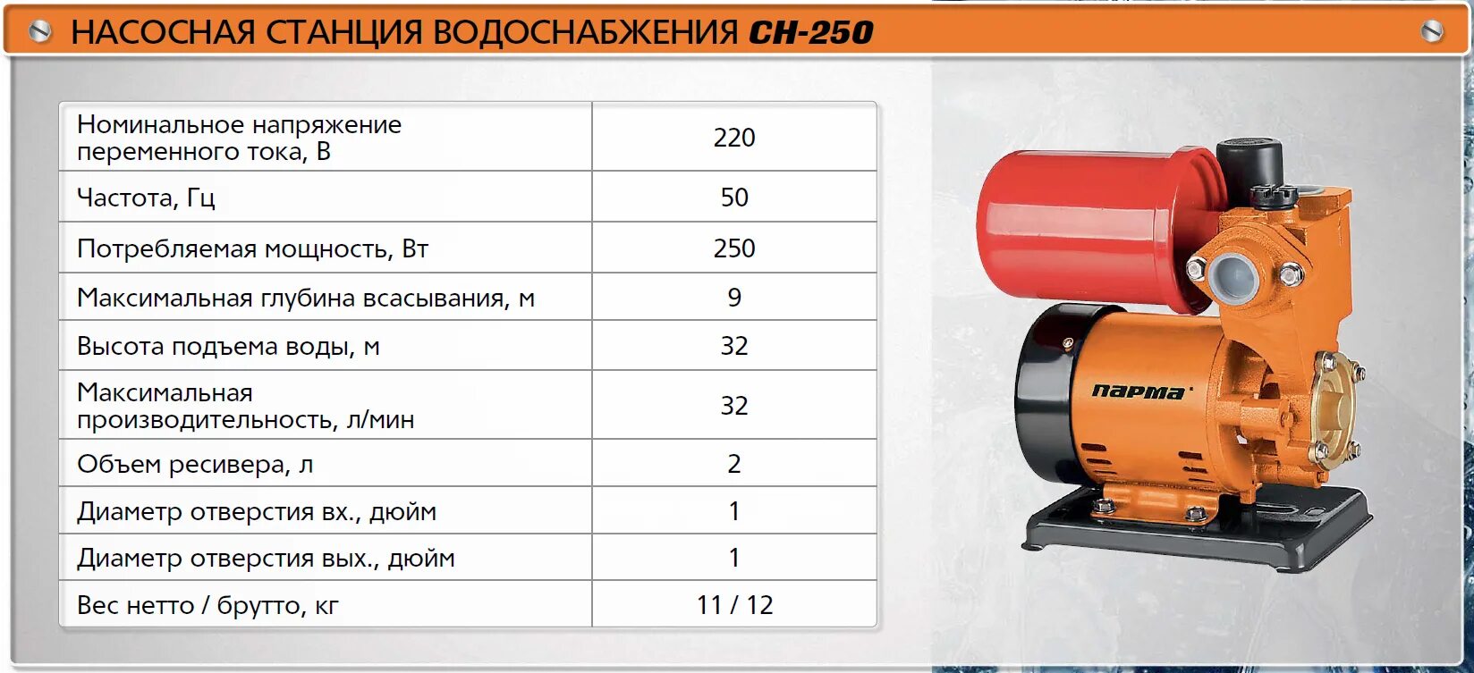 Сколько давление должно быть в насосной станции