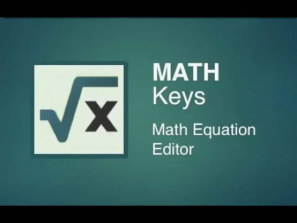 Math keys. Math keys