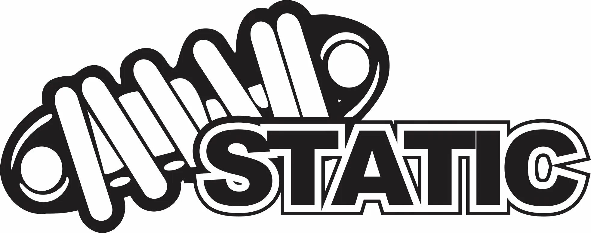 Example static. Static наклейка. наклейка на авто &quot;static&quot;. надпись статик. static drop наклейка.