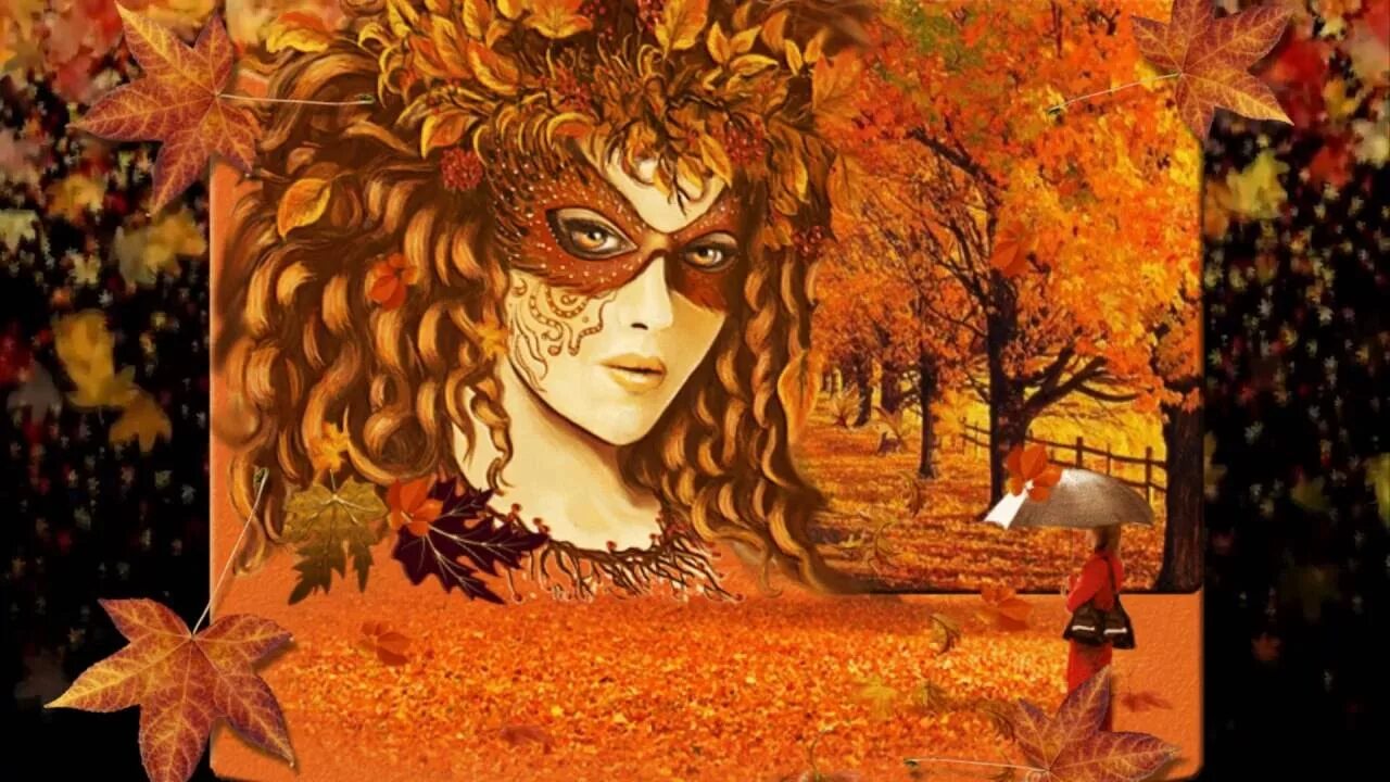 Осень в виде женщины. Дама на фоне осени картина. Осень изображение в виде женщины. Осень в образе женщины для детей. Олицетворение осени