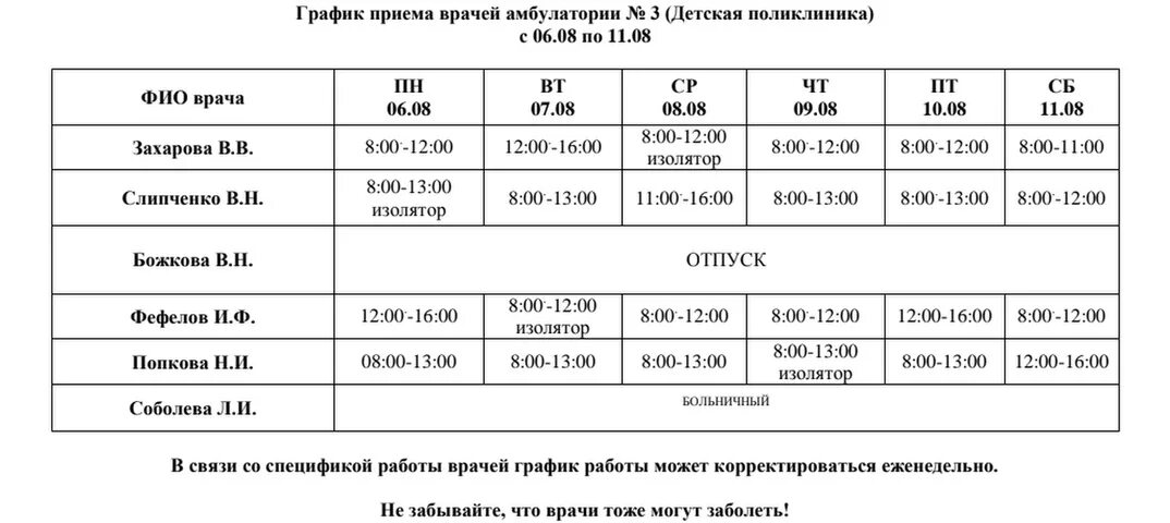 Расписание врачей пушкино. Рпасписаниеработы врачей. График работы врачей поликлиники. Детская поликлиника расписание врачей. График работы терапевта.