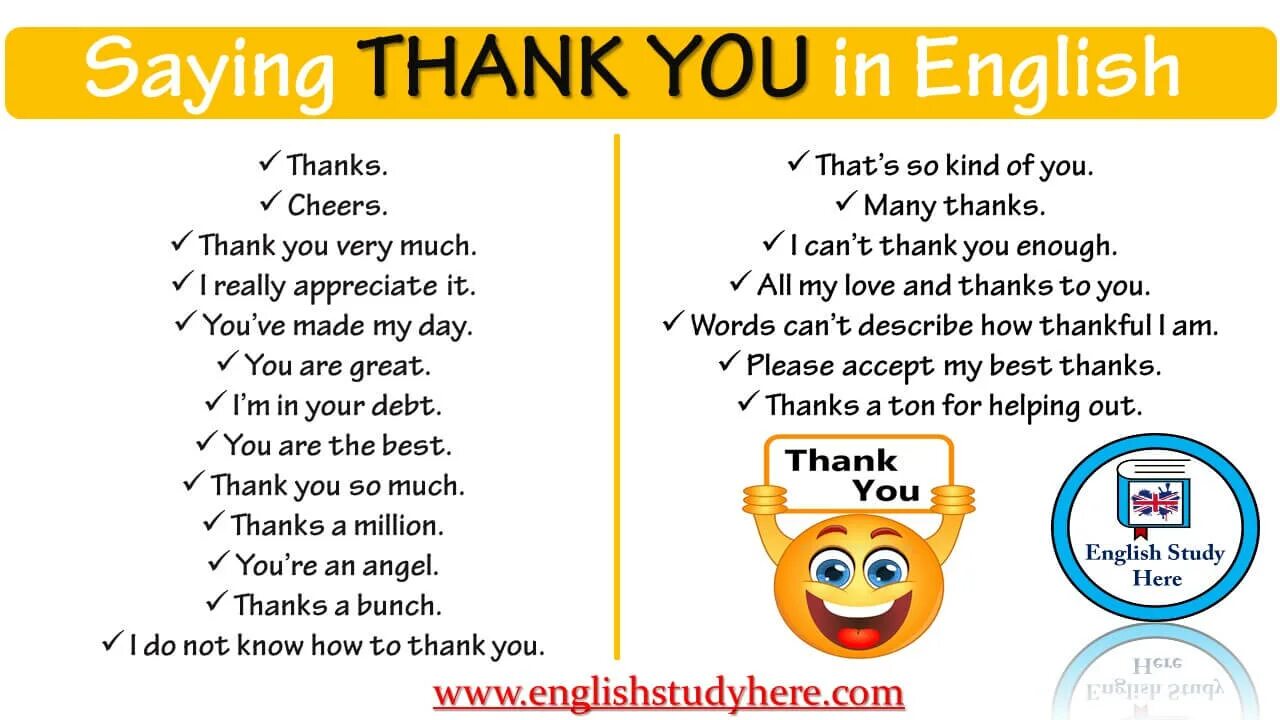 Ways to say thank you. Different ways to say thank you. Other ways to say thank you. How to say thank you in different ways. Нет спасибо на английском