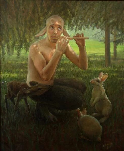 Пан в русском языке. Анатолий мовлян. картины анатолия мовляна. сатир фавн пан живопись. анатолий мовлян художник картины.