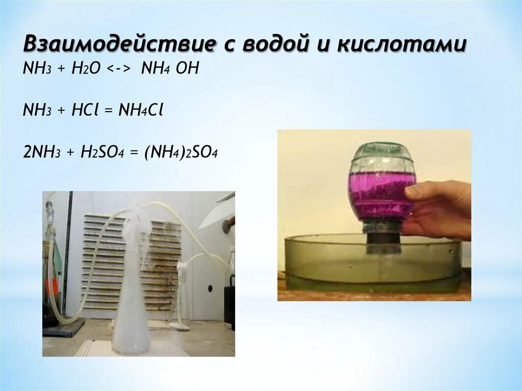 Взаимодействие nh3 с водой. Взаимодействие аммиака с водой. H2so4 аммиак. Взаимодействие аммиака с водой и кислотами. N2o3 hcl