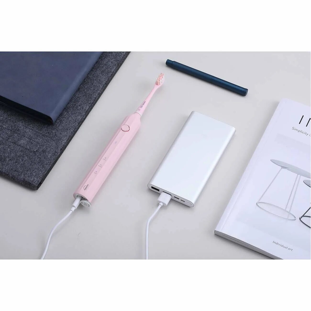 электрическая зубная щетка usmile y1s pink