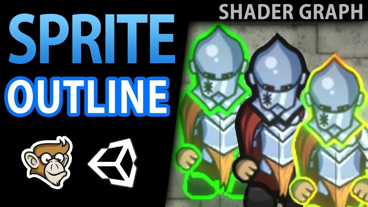 Оутлайн Юнити. Спрайты outline Unity.