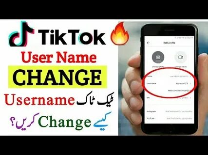 Change username tiktok