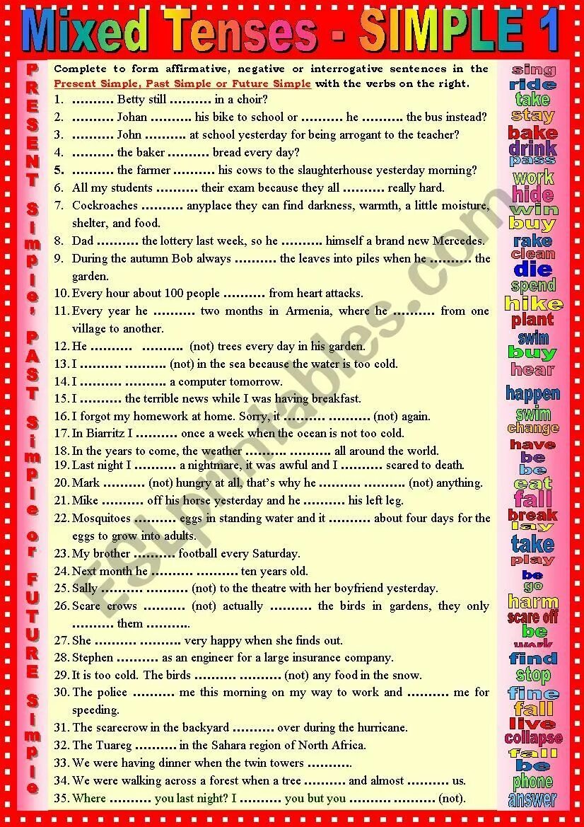 Simple mixed. Mixed Tenses. Mixed Tenses exercises ответы. Present past Future simple Worksheets. Mixed simple Tenses.