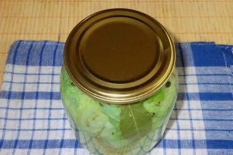 Капуста кусками без уксуса