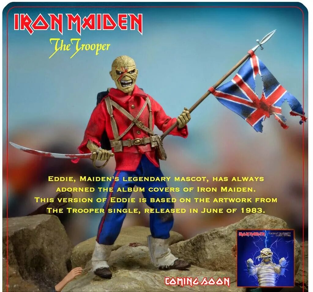 Trooper. Эдди Trooper. Iron Maiden the Trooper 1983. NECA Iron Maiden.