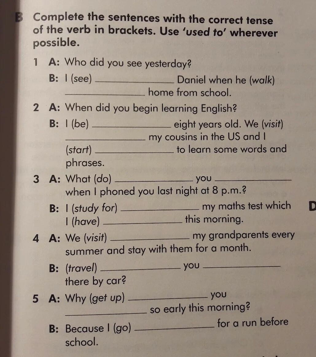 Complete the sentences. Complete the sentences with the. Complete the sentences with the correct Tense. Complete the sentences using the past Continuous. English sentence test