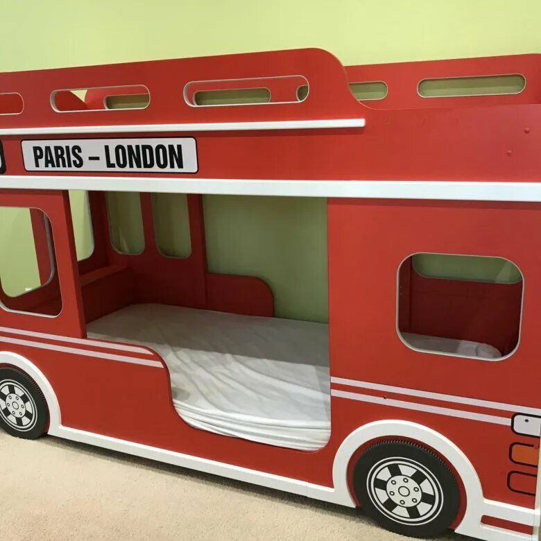 Двухъярусная кровать-автобус: двухэтажная кровать london bus