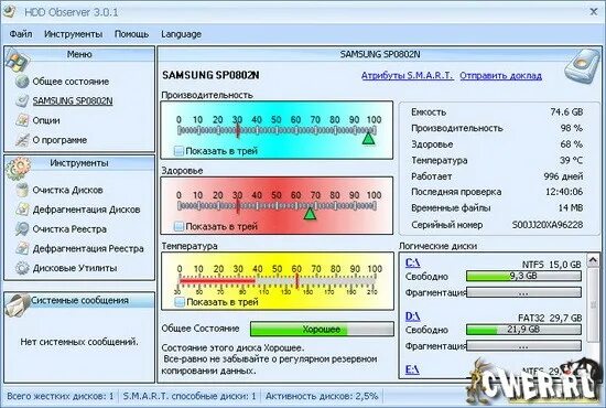 Мониторинг дисков. Мониторинг дисков