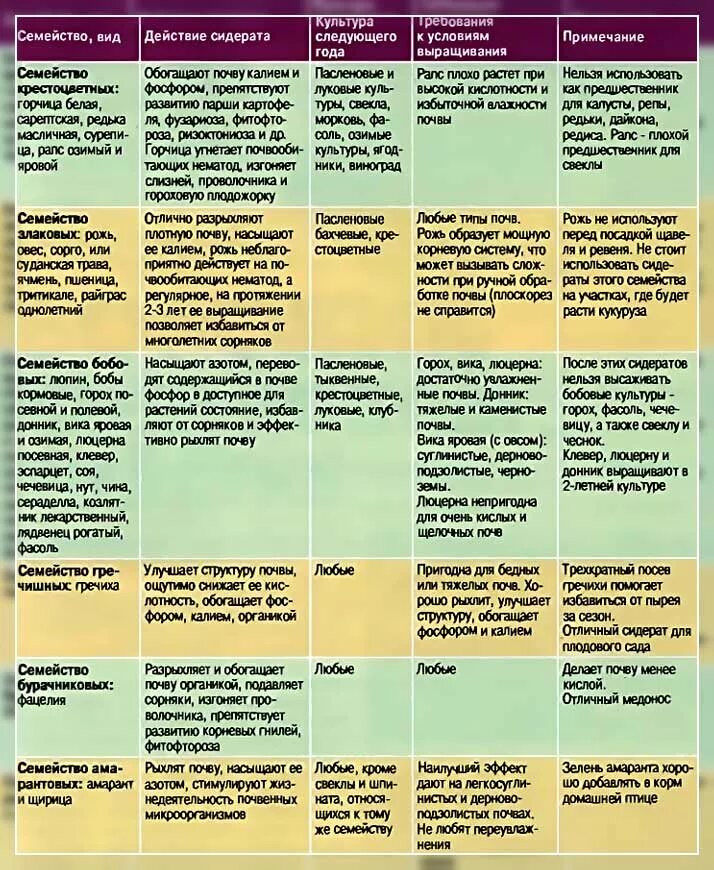 После каких растений можно сажать. Таблица сидератов для овощных культур таблица. Таблица севооборота овощных культур и сидератов. Таблица сидератов для овощных культур осенью. Таблица посева сидератов под культуры.