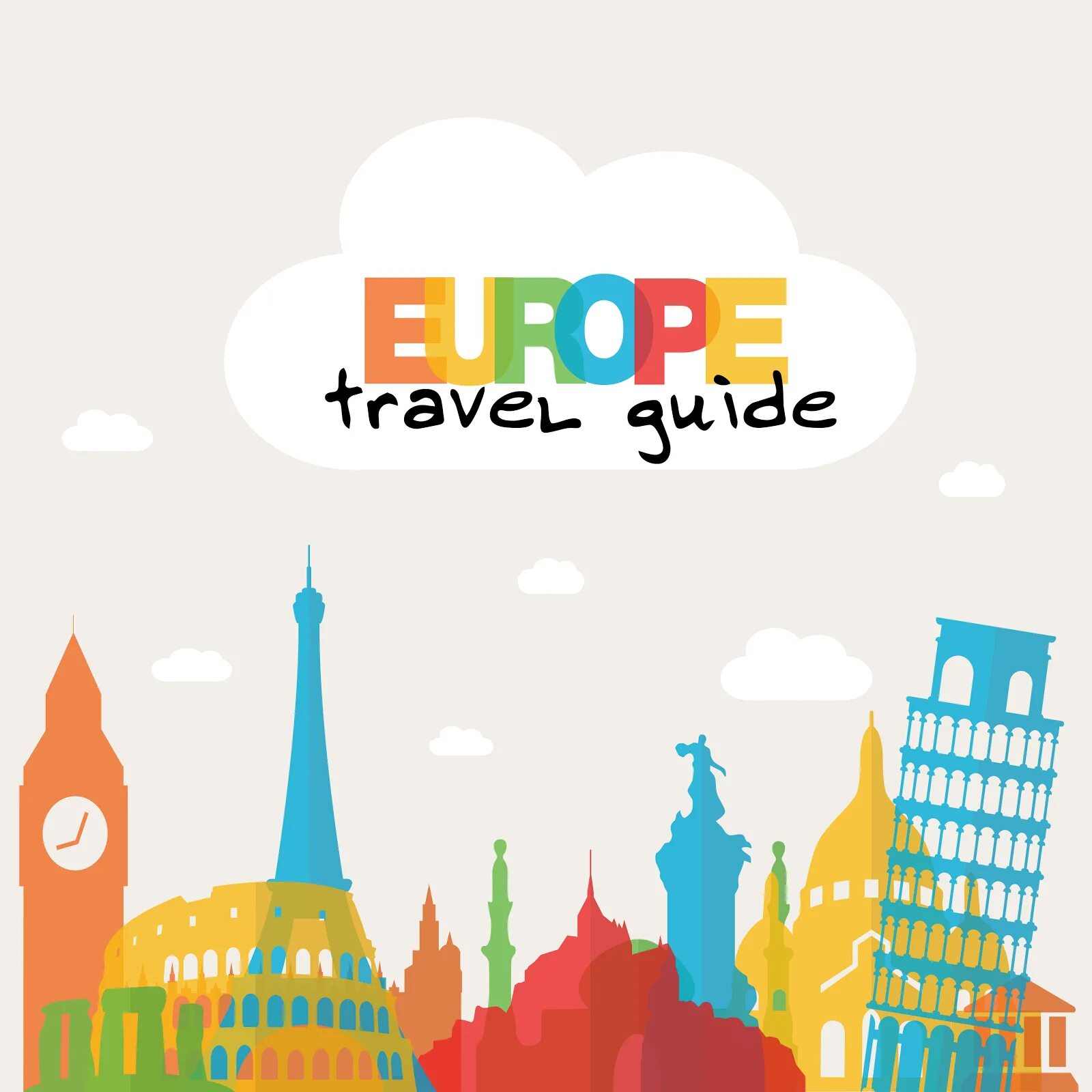 Skyline travel. Европа вектор. Европа надпись. Европа силуэт. Tourism in Europe vector.
