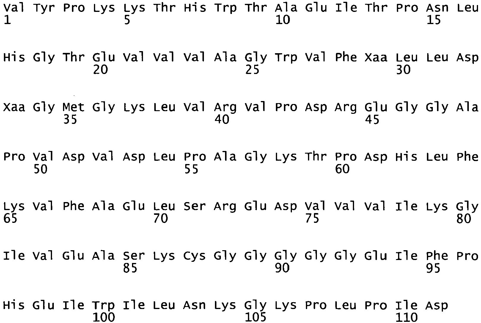 Gln. Ала-вал-лей-глу. cys-tyr-phe-gln-asn-cys-pro-(arg или lys)-gly.. gly-gln-ala. tyr ser asp phe met.