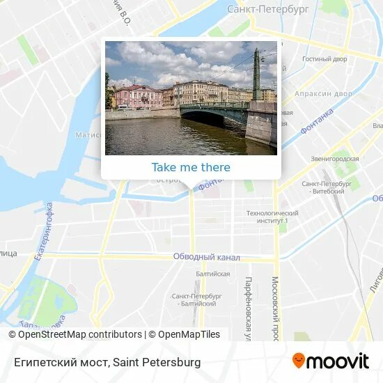 Египетский мост карта