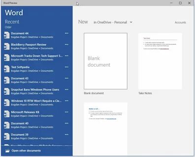 Ms word windows 10