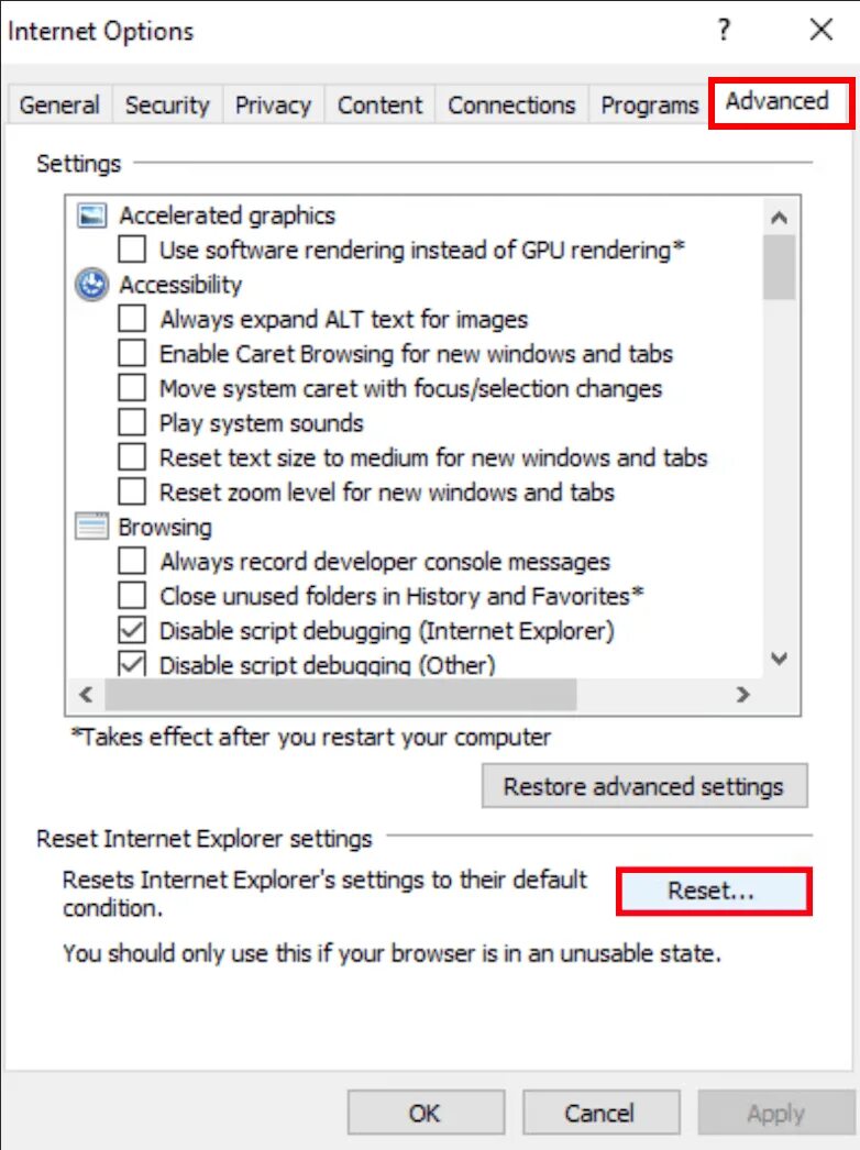 Restore Advanced settings. Unhandled exception has occurred in your application. Internet setting ошибка Навител. Что делать если не запускается РОБЛОКС. Console messages