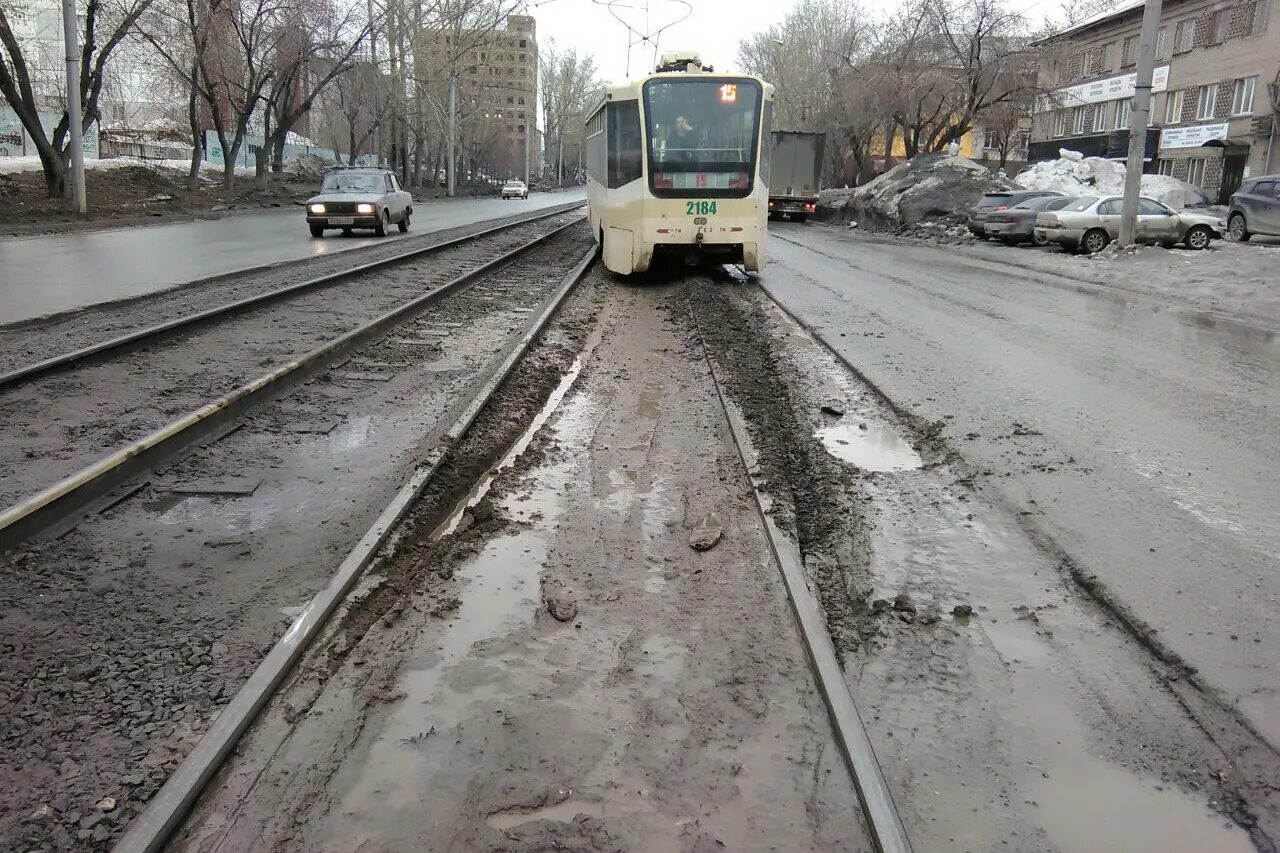 трамвайные пути новосибирск