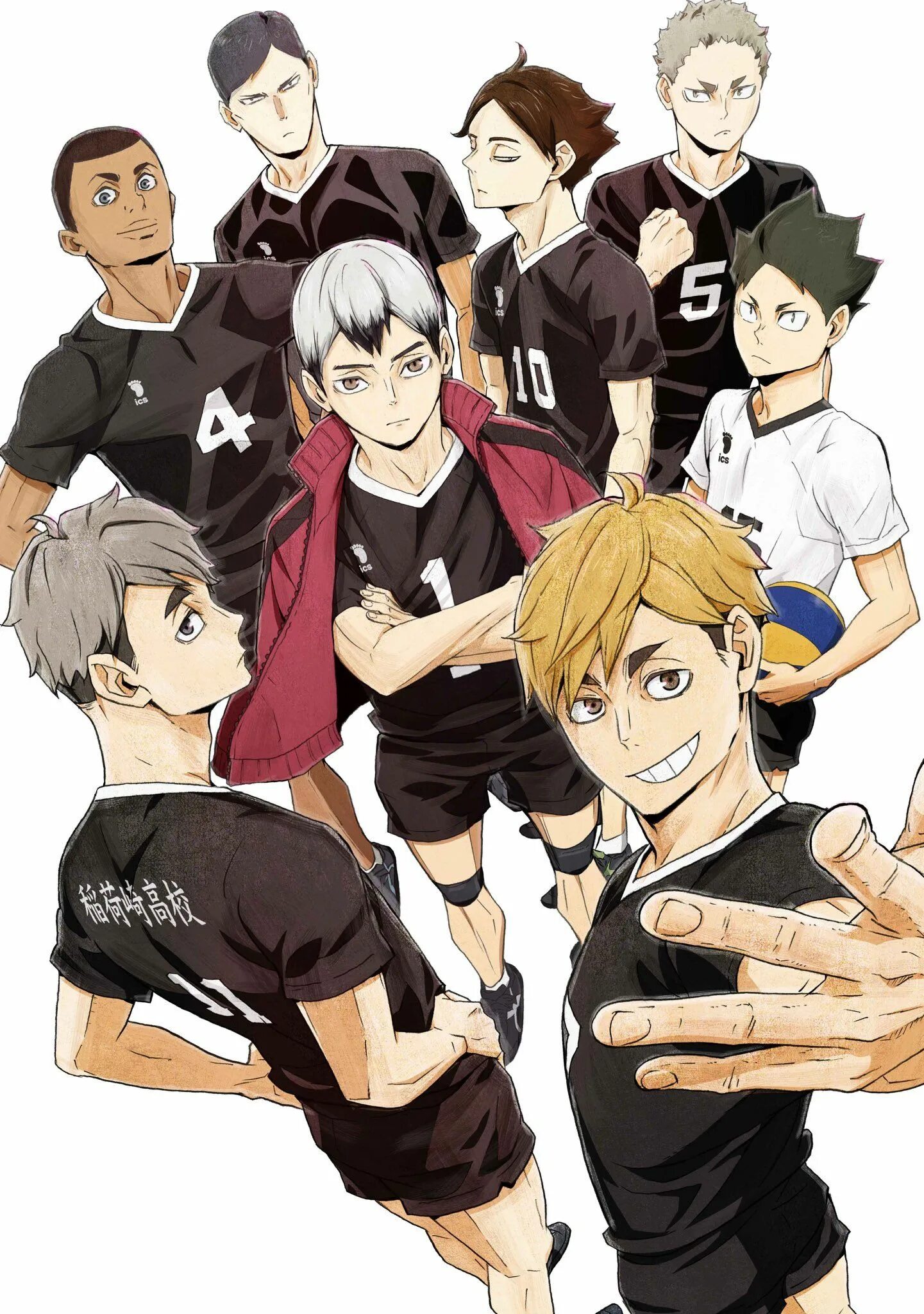 Персонажи волейбола. Haikyuu Инаризаки. Аниме волейбол Инаризаки. Аниме волейбол хайкью. Волейбол хайкью персонажи.