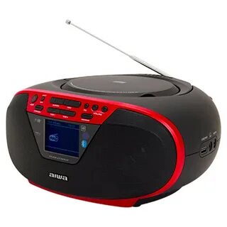 Aiwa BBTU-500DAB Red Bluetooth CD Player with DAB+FM Radio - 9.