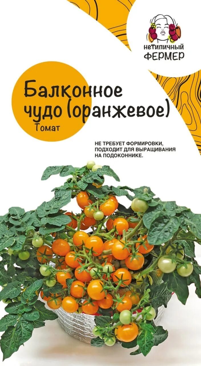 Семена томата Балконное чудо оранжевое купить с доставкой по РФ