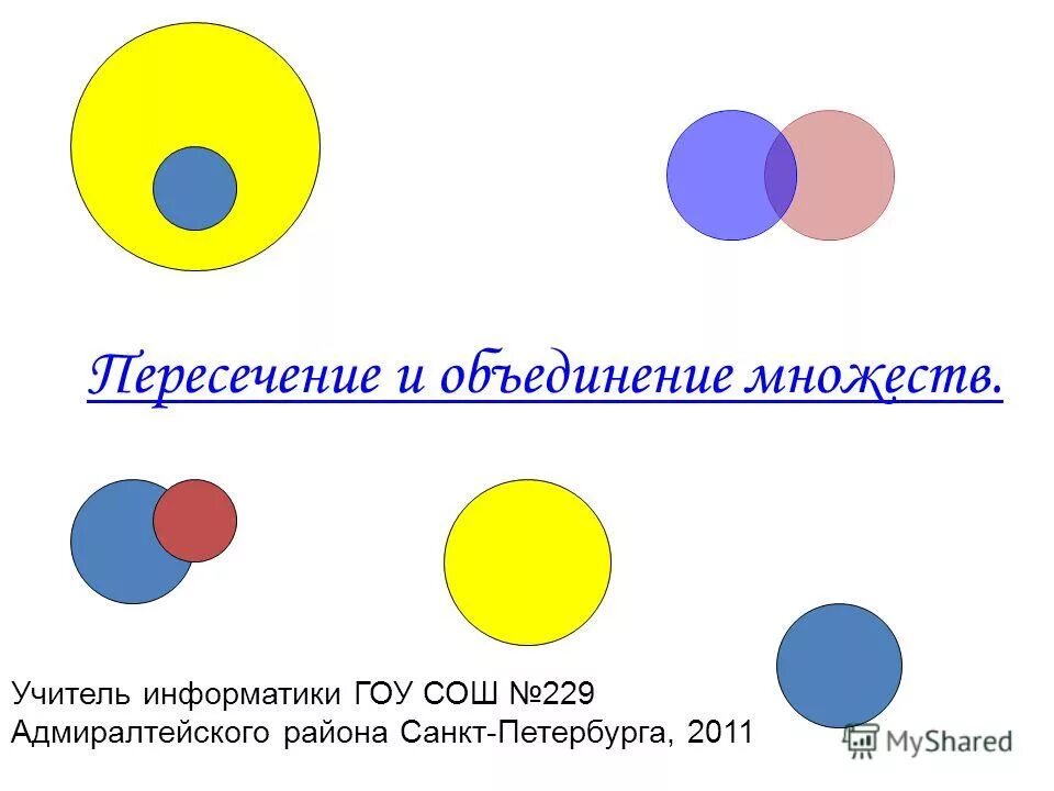 Пересечение и объединение множеств. Пересечение и объединение множеств. Объединение множеств. Пересечение множеств информатика. Объединение множеств информатика.