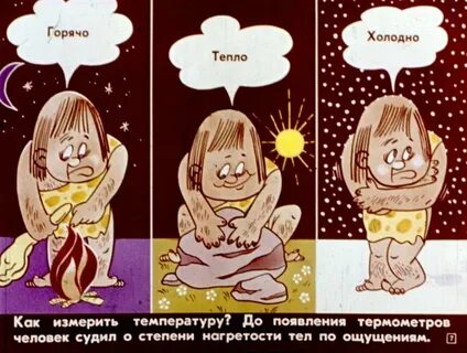 Что мы описываем словами тепло холодно
