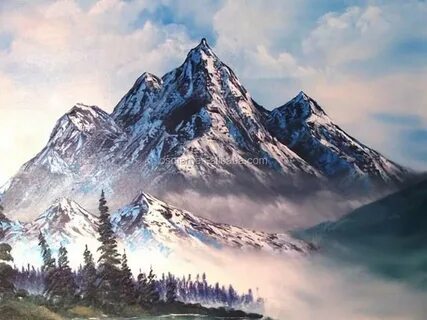 Картинка нарисованных гор