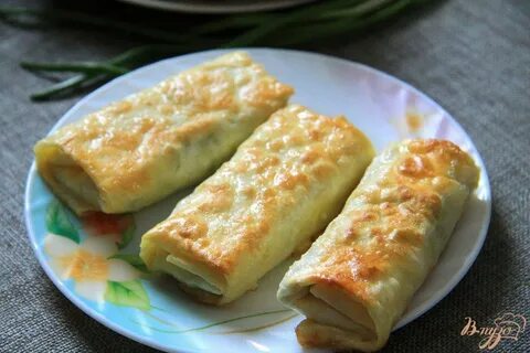 Рулетики обжаренные из лаваша с сыром